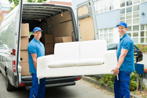 Movers preparing a local Kew home relocation