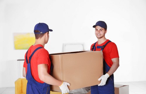 Local mover transporting boxes and household items in Kew
