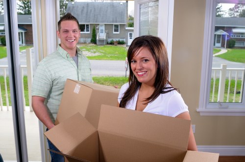 Furniture pick-up service for a Kew home with bulky items ready for collection
