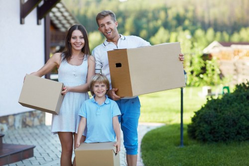 Local office movers managing access and loading in Kew