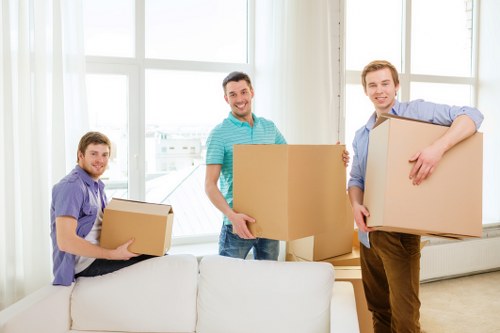 Van transport setup for apartment and house moves in Kew