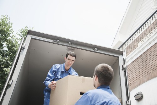 Local man and van service navigating a Kew residential street