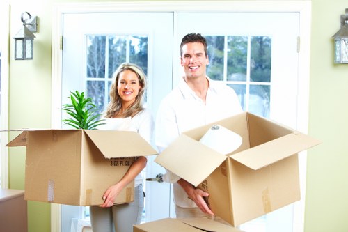 Commercial movers organising an office relocation in Kew