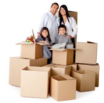 Local movers carrying furniture for a Kew house move